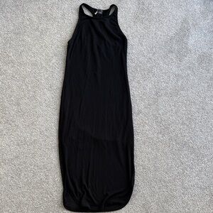 Sparkle & Fade Black Racerback Midi Dress